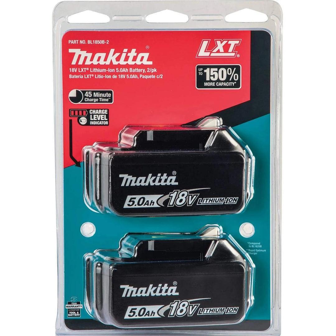 Makita DTD153RTJ 18V LXT Brushless Impact Driver Kit – Comes with 2 x 5.0Ah Batteries, Charger, and MAKPAC Case