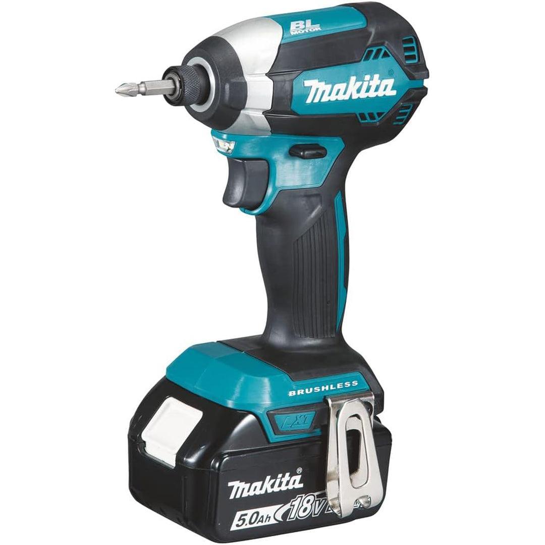 Makita DTD153RTJ 18V LXT Brushless Impact Driver Kit – Comes with 2 x 5.0Ah Batteries, Charger, and MAKPAC Case